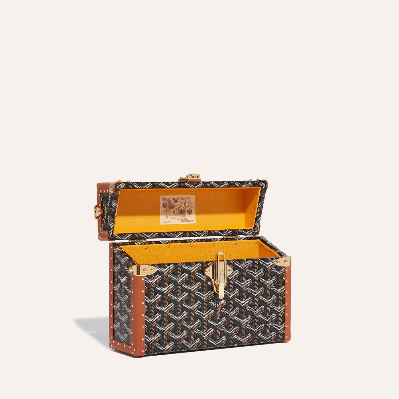 Goyard Cassette Trunk Bag Black & Tan - Image 4